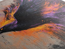 Purple Phoenix Painting Print, Framed Canvas Art, Grunge Decor, Punk Art, Wood Frame Canvas, Home Decor, Office Art