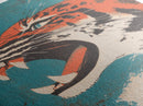 Tiger Roar Wabi Sabi Canvas Print, Wood Framed Wall Art, Japanese Style Art, Japanese Inspired Home Decor, Tiger Painting