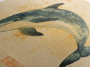 Japanese Style Dolphin Print, Nautical Decor, Framed Canvas Print, Dolphin Painting, Dolphin Art, Gift For Him, Office Art