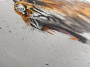 Panoramic Tiger Roar, Statement Piece Wall Art, Framed Canvas Print, Tiger Art, Tiger Painting, Tiger Print, Gift Idea for Him, Man cave art