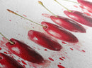 Original Cherry Painting Print - Panoramic Canvas Fruit Illustration - Home Decor For Kitchen - Framed Wall Art - Dining Room Decor