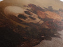 Skull and Flowers Canvas Print, Panoramic Goth Art, Extra Wide Wall Art, Goth Home Decor, Wide Art, Gothic Dark Academia Witchy Wall Art