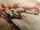 Panoramic Japanese Maple Tree Wall Art Canvas Print, Maple Tree Art, Fall Decor, Fall Wall Art, Wabi Sabi Japanese Style Maple Tree Painting