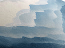 Panoramic Blue Ridge Mountains, Fog Over The Mountains Canvas Print, Wood Framed Wall Art, Mood Setting Home Decor, Moody Art, Landscape