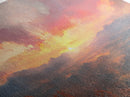 Sunset Over The Blue Ridge Mountains, Oil Painting Print, Framed Canvas Print, Landscapes of America Wall Art, American Landscape Painting