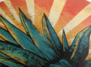 Blue Agave Pop Art Framed Canvas Print | Bar Decor | Bar Wall Art | Ready To Hang Wall Art | Home Decor | Office Decor | Agave Painting