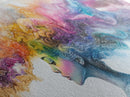 Mind Blowing Abstract Art - Framed Canvas Print - Gift For Her - Colorful Rainbow Art