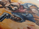 The Raccoon Cowboy - Framed Canvas Print - Raccoon Art - Trash Panda Cowboy