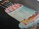 Painting Print of a Wedding Cake, Framed Canvas Art, Kitchen Decor, Wedding Decor, Kitchen Wall Art