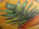 Vibrant Agave in Terra Cotta Framed Canvas Print Rustic Decor Agave Painting Botanical Prints Kitchen Wall Art