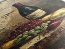 Retro Wine Cellar Wall Art, Long Narrow Wall Art, Tall Skinny Art, Wine Oil Painting Still Life, Tall Narrow Wall Art, Tall Skinny Home Decor