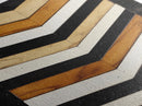 Retro Chevrons Wall Art - Framed Canvas Print - Mid Century Modern Wall Art - Unique Home Decor - Tall Narrow Art - Skinny Art