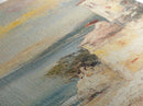 Abstract Oil Painting Print Of a Woman Overlooking the Coast, Victorian Oil Painting, Nautical Seascape Painting, Wall Decor for Girls