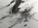 Tall Skinny Koi Fish Painting Print, Black and White Wabi Sabi Wall Art, Koi Fish Wall Decor, Japanese Style Elegant Artwork, Narrow Wall Art