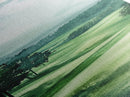 Watercolor Mountain Art Canvas Print Rustic Landscape Art Above Bed Wall Art Extra Wide Art Vertical Wall Art Green Wall Art Gift
