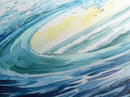 Ocean Wave Painting Canvas Print Coastal Landscape Art Nautical Wall Art Blue Green Wall Art Above Sofa Art Gift Nautical Decor
