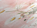 Daisy Canvas Print Wildflower Painting Rustic Floral Art Farmhouse Decor Light Pink Vertical Wall Art Bedroom Gift Idea Botanical Prints