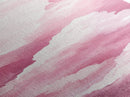 Dreamy Pink Clouds Canvas Print Light Pink Wall Art Vertical Living Room Art Minimalist Decor Bedroom Above Bed Wabi Sabi Art