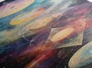 Galactic Chakra Canvas Print With Sacred Geometry Art, Wabi Sabi Inspired, And Therapy Art For Bedroom Or Meditation Spaces