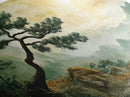 Mountain Landscape Pine Tree Canvas Print Nature Art Zen Wall Art Rustic Decor Horizontal Artwork Bedroom Above Couch Wall Art