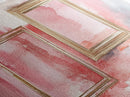 Gold Frame Abstract Framed Canvas Print Featuring Pink Abstract Art and Whimsical Art Light Pink Wall Art Minimalist Rustic Decor