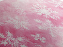 Snowflake Christmas Canvas Print, Winter Wonderland Art, Light Pink Wall Decor, Festive Holiday Artwork, Cozy Seasonal Charm Gift