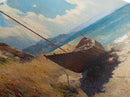 Rustic Sailboat Framed Canvas Print Nautical Wall Art Coastal Landscape Art Barn Landscape Oil Painting Rustic Decor Above Sofa Art