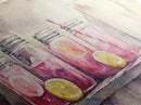 Lemonade Jars Canvas Print | Lemon Painting | Food Review Kitchen Art | Rustic Farmhouse Wall Art | Summer Kitchen Decor Canvas Print