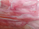 Sheer Pink Fabric Abstract Painting as Light Pink Wall Art Aesthetic on Framed Canvas Print, Modern Bedroom or Living Room Accent