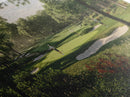 Green Golf Landscape Canvas Print Panoramic Rustic Decor Above Sofa Art Horizontal Artwork Gift Idea Living Room Wall Art