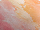 Textured Abstract Pink Canvas Print - Soft Peach and Coral Wall Art, Minimalist Fall Decor, Vibrant Pastel Bedroom Accent, Gift Idea