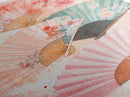 Japanese Fan Art Canvas Print Cherry Blossom Painting Chinoiserie Wall Art Boho Decor Vertical Wall Art Gift Idea Original