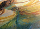 Enchanting Dancing Light Woman Canvas Print, Whimsical Art Adding Elegant Vibes to Living Room or Extra Wide Horizontal Wall Art