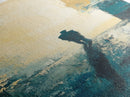 Lone Figure, Dark Romance Painting, Moody Art, Extra Wide Art, Wabi Sabi Art, Vintage Christmas, Framed Canvas Print