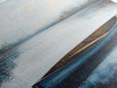 Blue Canoe on Lake, lake Tahoe art, nautical wall art, rustic decor, farmhouse art, framed canvas print, above sofa art