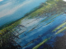 Marsh Painting, Coastal Landscape, Canvas Print, Lake Tahoe Art, Rustic Wall Art, Above Couch Art, Vertical Wall Art
