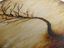 Minimalist Tree, birch tree painting, rustic wall art, farmhouse art, wabi sabi wall art, framed canvas print, vertical wall art