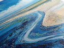 Coastal Shore, coastal landscape art, framed canvas print, Ireland painting, beach art, nautical decor, panoramic painting
