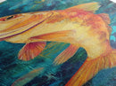 Vibrant, Fish Painting, Framed Canvas Print, koi fish painting, nautical painting, fly fishing art, coastal wall art, rustic decor, unique gift idea
