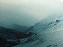 Foggy Beach, coastal decor, nautical painting, moody art, extra wide art, horizontal wall art, Canvas Print, bedroom art