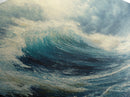 Ocean Wave, Stormy Sea, Coastal Art, Seascape Painting, Nautical Decor, Extra Wide Art, Framed Canvas Print, Living Room Art