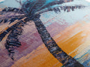 Palm Tree, tropical painting, coastal decor, surf wall art, Hawaii art, beach house decor, ocean painting, framed canvas print