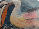 Pelican Portrait, bird art, coastal decor, nautical wall art, beach house painting, wildlife painting, rustic art, canvas print