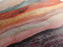 Abstract Landscape, mountain painting, geometric wall art, southwest wall art, moody art, gold abstract art, canvas print, wall art