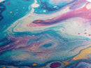 Cosmic Swirl Art, Space Wall Decor, Abstract Galaxy Art, Moody Blue Art, Science Art, Canvas Print, Bedroom Wall Decor, Gift Idea