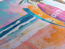 Surfboards Beach Canvas Print | Tropical Wall Art | Coastal Home Decor | Boho Surf Painting | Summer Vibes | Ocean Lovers Gift