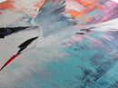 Soaring Bird Framed Canvas Print Coastal Wall Art, Seabird Painting, Ocean Blue Decor, Modern Minimalist Art, Vibrant Nature Artwork