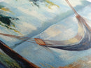 Relaxing Hammock Lake Scene, Tranquil Coastal Art, Serene Nature Painting, Boho Wall Decor, Minimalist Bedroom Art