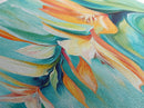 Tropical Floral Art, Vibrant Botanical Painting, Boho Nature Wall Decor, Bright Summer Home Decor, Bedroom or Living Room Art