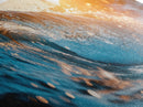 Sunset Wave Framed Canvas Print Ocean Photography Wall Art, Surf Art, Coastal Home Decor, Beach Aesthetic, Living Room Art